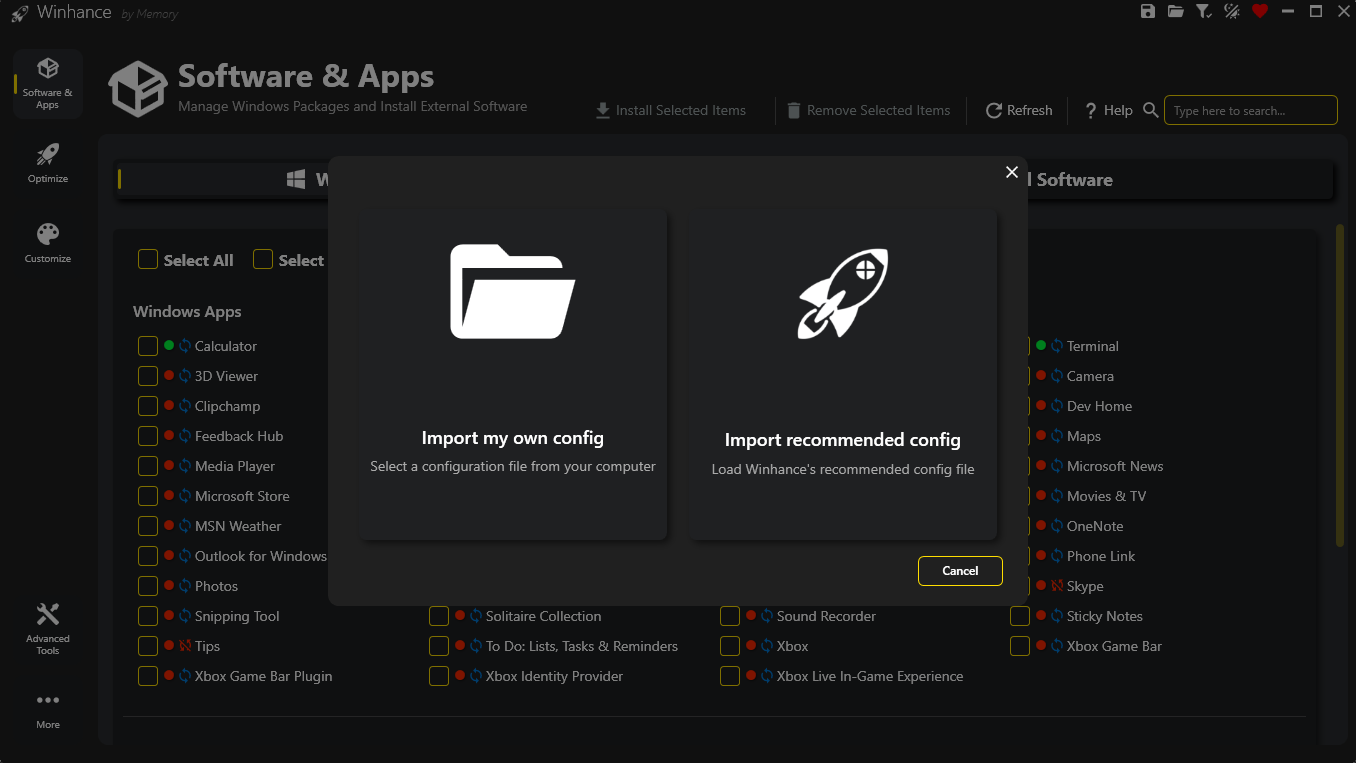 Configuration System